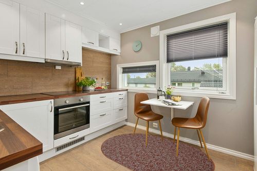 Ambient Rugs Indoor - Outdoor Carpet Custom Size Area Rugs - Rust 4' x 6' Oval in Wood and White Small Kitchen