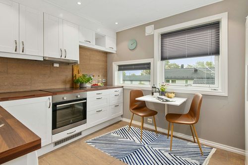 Alfa Rich 4x6 Area Rug, Ultra-Thin Geometric Grey Blue Rug, Non-Slip Machine Washable Rugs in Wood and White Small Kitchen