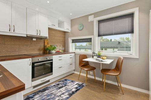 Rugshop Tralee Modern Abstract Stain Resistant Area Rug 3' 3" x 5' Blue in Wood and White Small Kitchen