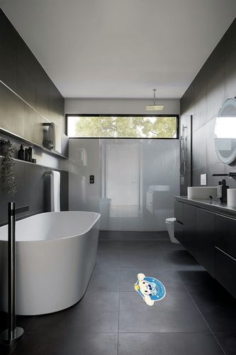 Roffatide Cartoon Cinnamoroll Pattern Cute Fur Area Rug Blanket Rug Non-Slip Door Floor Mats Carpet for Home 130 * 160cm in Black Modern Bathroom