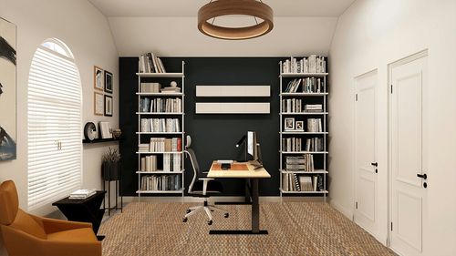 Pebble & Crane - Carlisle Rug - Woven Throw Rug - Jute and Cotton - Area Rug for Kitchen, Living Room, Bedroom, and More - Solid Trim - 8’ x 10’ - Grey in White and Black Home Office
