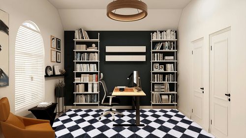 Abani Rectangular Area Rugs 8' x 10' Cream Black Checkered Diamond Machine Washable, Stain Resistant and Non-Shedding Polypropylene Large Rugs Modern Design in White and Black Home Office