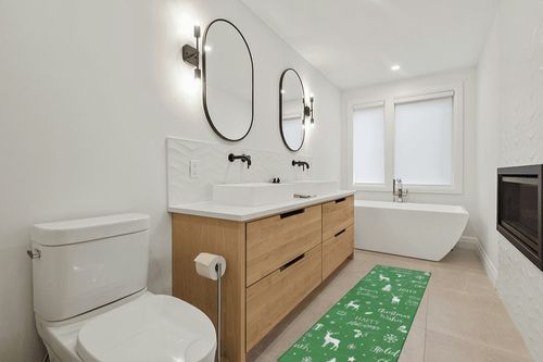 GAOMON Runner Rugs for Hallway 2x8 Green Rug Kitchen Mat Christmas Room Decor Washable Rugs Bathroom Rugs Non Slip Low Pile Runner Rug for Living Room 2'x8' Green in Scandinavian Neutral bathroom