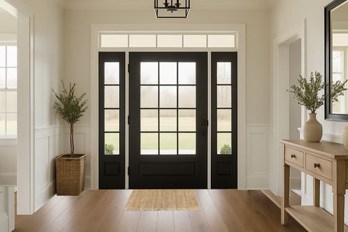 ‎Natural ‎Farmhouse  ‎Kitchen, Bedroom, Living Room, Hallway, Dining Room ‎Area Rug in White Transitional Foyer