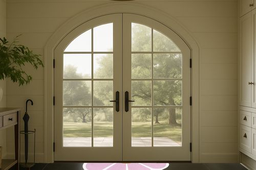USTIDE Pink Flower Shaped Rug 47x47 Inch, Washable Flower Shaped Rug Soft Flower Rugs for Bedroom in White Farmhouse Traditional Foyer