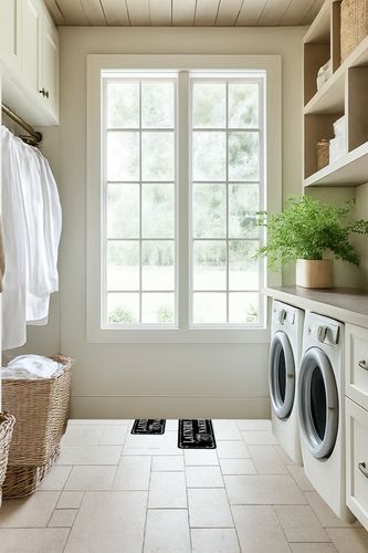 Laundry Room Rug Runner 20''x48'' Non Slip for Laundry Room Decor Washable Farmhouse Kitchen Floor Mat Bathroom Area Rugs for Laundry Room Home Decor Accessories Black03 in Natural Laundry Room