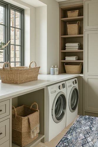 NATOLIA DECOR Runner for Bedroom in Sage Green Laundry Room