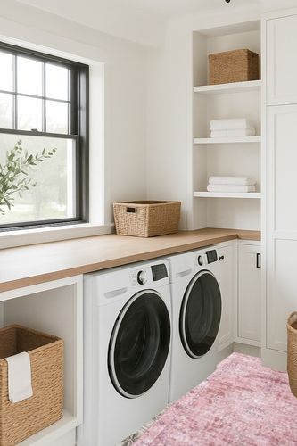 DECOMALL Runner Rug in Traditional Laundry Room