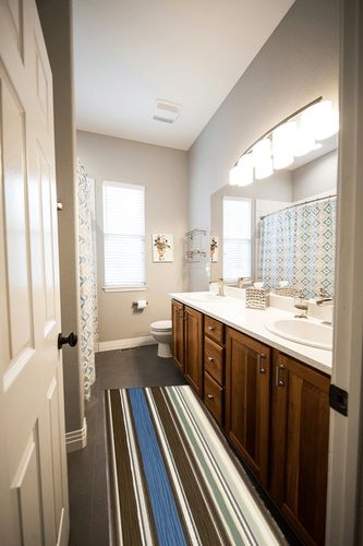 Hallway Runner Rug,Boho Stripe Bohemian Retro Farmhouse Decor Navy Blue Brown Beige Non Slip Water Absorbent Rug Indoor Entrance Floor Mat Runner for Home Garage Kitchen Laundry 23.6x70.9in in Wooden and Grey Bathroom