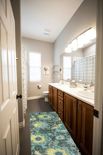 Beeiva Floral Rug Runners for Hallways, 2x5 Green Kitchen Runner Rug Washable, Modern Plant Non-Shedding Bathroom Front Door Rug Non-Slip Hallway Runner Rug for Entryway Bedroom Kitchen in Wooden and Grey Bathroom