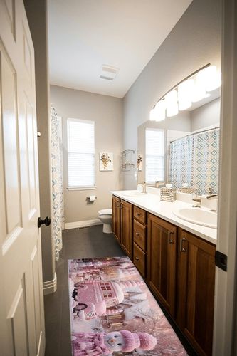Kitchen Rugs Long Floor Door Mats Absorbent Entryway Rug Winter Christmas Farm Pink Car Indoor Carpet Non-Slip Area Runner,Wood Barn Snowy Scene Entrance Doormat for Bedroom Bathroom in Wooden and Grey Bathroom