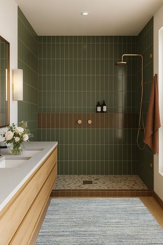 Doleman Striped Handmade Flatweave Natural/Blue Area Rug Breakwater Bay Rug Size ... in Green Bathroom