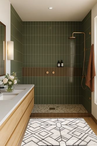 Nola Geometric Textured Shag Power Loom Performance Beige Rug Steelside Rug Size ... in Green Bathroom