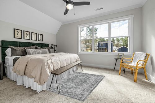 Rugland 4x6 Rug - Stain Resistant Washable Rug, Anti Slip Backing Rugs for Living Room, Vintage Tribal Area Rugs (TPR07-Grey, 4'x6') in Grey Traditional Bedroom with King Bed