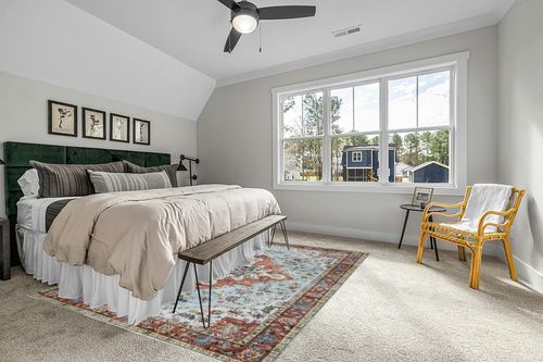 FairOnly 8x10 Area Rugs Machine Washable Rug Boho Floral Rug Non-Slip Persian Vintage Low Pile Rugs for Living Room, Bedroom, Farmhouse, Dining Room, Kids Playroom in Grey Traditional Bedroom with King Bed
