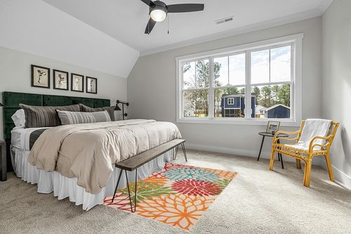 Nourison Aloha Indoor/Outdoor Green 5'3" x 7'5" Area-Rug, Tropical, Botanical, Easy-Cleaning, Non Shedding, Bed Room, Living Room, Dining Room, Deck, Backyard, Patio (5x7) in Grey Traditional Bedroom with King Bed