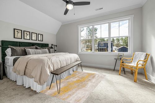 Alban Abstract Shag Gold/Beige Indoor Area Rug 17 Stories Rug Size: Rectangle 5' x 8' in Grey Traditional Bedroom with King Bed