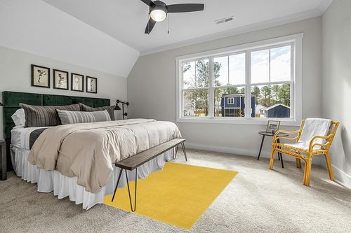 Nourison Essentials Indoor/Outdoor Yellow 5' x 7' Area Rug, Easy -Cleaning, Non Shedding, Bed Room, Living Room, Dining Room, Backyard, Deck, Patio (5x7) in Grey Traditional Bedroom with King Bed