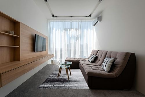 GAOMON Industrial Black Abstract Rug for Living Room, Bedroom, Dining Room, Office, Black and White Modern Abstract Rugs, Non-Shedding, Easy Care, Non-Slip Rug, 5 X 8 in Grey Living Room with Brown Couch