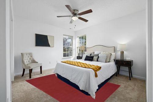 Nourison Essentials Indoor/Outdoor Brick Red 6' x 9' Area-Rug,Easy-Cleaning, Non Shedding, Bed Room, Living Room, Dining Room, Backyard, Deck, Patio (6x9) in White and Yellow Modern Bedroom