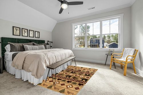 Atwell Southwestern Beige Rug Millwood Pines Rug Size: Rectangle 5'3" x 7'6" in Grey Traditional Bedroom with King Bed