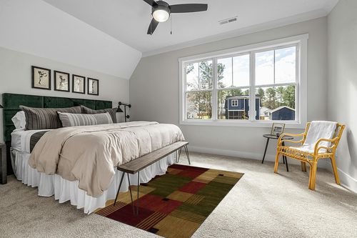 Mohawk Home Alliance Modern Geometric 5' x 8' Area Rug - Red - Perfect for Living Room, Dining Room, Office in Grey Traditional Bedroom with King Bed