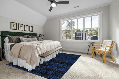 Nourison Essentials Indoor/Outdoor Midnight Blue 8' x 10' Area Rug, Easy Cleaning, Non Shedding, Bed Room, Living Room, Dining Room, Backyard, Deck, Patio (8x10) in Grey Traditional Bedroom with King Bed