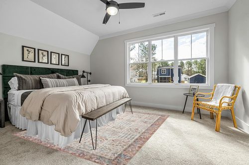 Loloi Rifle Paper Co. x Maison Cream 7'-6" x 9'-6" Area Rug in Grey Traditional Bedroom with King Bed
