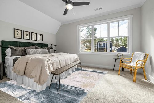 RUG BRANCH Silvia Contemporary Scandinavian Blue Beige Indoor Area Rug for Living Room, Bedroom, Dining Room, and Kitchen - 9' x 12' (9' X 12'3") in Grey Traditional Bedroom with King Bed