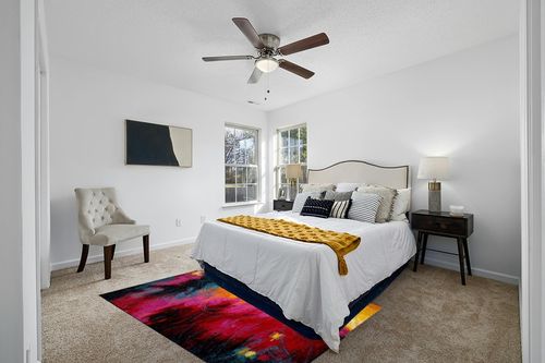 Home Dynamix Splash Mondrian Area Rug 5'2"x7'2", Abstract Black/Blue/Pink/Yellow in White and Yellow Modern Bedroom