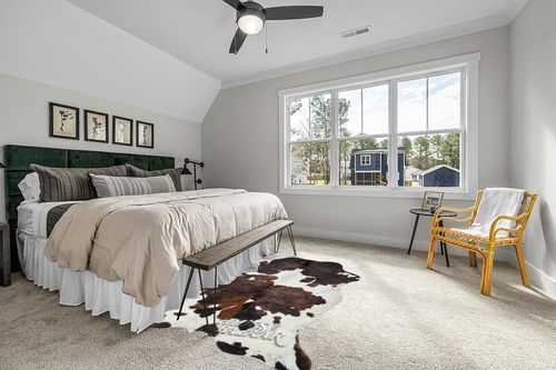 Tricolor Cowhide Rug Classic Brown, Black and White Color Mix, Natural Leather Hide, Area Rug (6x8ft) in Grey Traditional Bedroom with King Bed