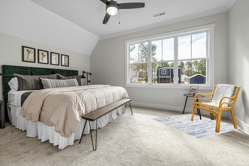 Granada Abstract Blue Area Rug Highland Dunes Rug Size: Square 5' in Grey Traditional Bedroom with King Bed