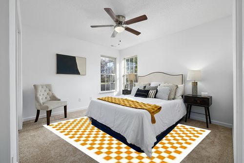 JROSING Checkered 8x10 Rug, Orange Checkerboard Modern Boho Washable Foldable Large Area Rugs for Living Room, Low Pile Ultrathin Nonslip Indoor Carpet for Office Bedroom Diningroom Classroom Playroom in White and Yellow Modern Bedroom