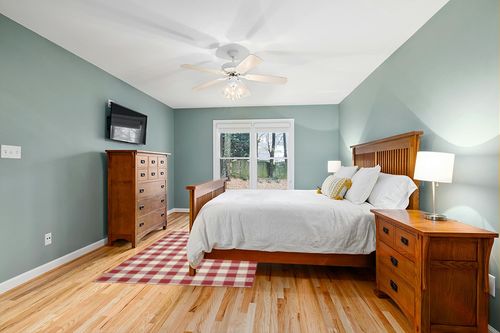 Garland Rug Country Living Buffalo Plaid Area Rug, 5-Feet by 7-Feet, Chili Red/Ivory in Teal and Orange Wood Bedroom