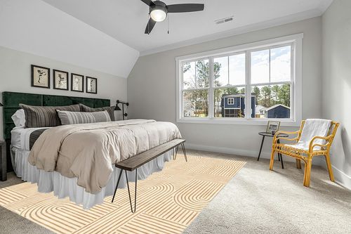 LUXRUG Area Rugs 9x12 Living Room - Large Washable Orange Boho Rugs for Bedroom Soft Abstract Rug Ultra-Thin Modern Rainbow Carpet Stain Resistant Rug for Dining Room Nursery Room Home Decor in Grey Traditional Bedroom with King Bed