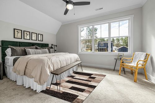 SUPERIOR Indoor Area Rug, Jute Backed, Modern Geometric Patchwork Floor Decor for Bedroom, Office, Living Room, Entryway, Hardwood Floors, Rockwood Collection, 5' x 8', Chocolate in Grey Traditional Bedroom with King Bed