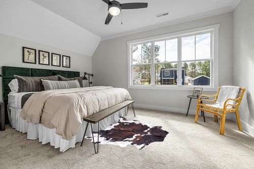 rodeo Genuine Cowhide Rug: Hand-Picked & Authentic Real Cowhide Rug for Country Home Decor - Cow Hide Rug Large Sized at 6x7ft - Cozy, Unique, Durable, Leather Cow Carpet Rugs - Brindle Nutella in Grey Traditional Bedroom with King Bed