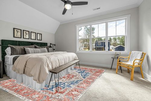 VK Living Washable Rug, in Grey Traditional Bedroom with King Bed