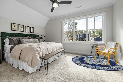 Nourison Grafix Persian Navy Blue 8' x ROUND Area Rug, Easy -Cleaning, Non Shedding, Bed Room, Living Room, Dining Room, Kitchen (8 Round) in Grey Traditional Bedroom with King Bed