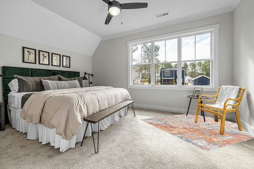 Abstract Ivory/Rust Area Rug 17 Stories Rug Size: Square 6'7" in Grey Traditional Bedroom with King Bed