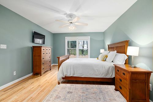 Becki Owens x Surya Marlene Area Rug, 3'10" x 5'7", Pale Blue in Teal and Orange Wood Bedroom