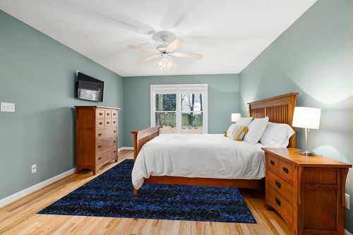 Nourison Essentials Indoor/Outdoor Midnight Blue 8' x 10' Area Rug, Easy Cleaning, Non Shedding, Bed Room, Living Room, Dining Room, Backyard, Deck, Patio (8x10) in Teal and Orange Wood Bedroom