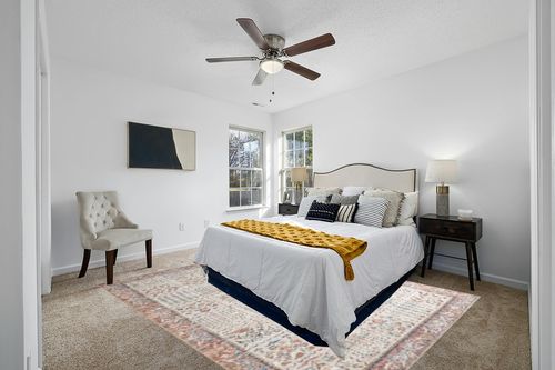 Loloi Rifle Paper Co. x Maison Cream 7'-6" x 9'-6" Area Rug in White and Yellow Modern Bedroom