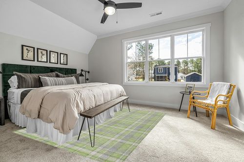 Addison Rugs Machine Washable Indoor/Outdoor Chantille ACN563 Green 8' x 10' Rug in Grey Traditional Bedroom with King Bed