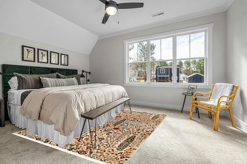 nuLOOM Dasilva Tribal Fringe Area Rug, 8x10, Olive in Grey Traditional Bedroom with King Bed