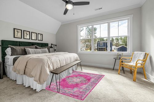 Nourison Passion Fuchsia 5'3" x 7'3" Area -Rug, Boho, Traditional, Easy -Cleaning, Non Shedding, Bed Room, Living Room, Hallway, (5' x 7') in Grey Traditional Bedroom with King Bed