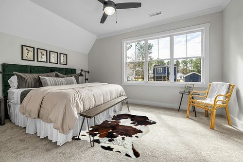 Tricolor Cowhide Rug Classic Brown, Black and White Color Mix, Natural Leather Hide, Area Rug (6x7ft) in Grey Traditional Bedroom with King Bed