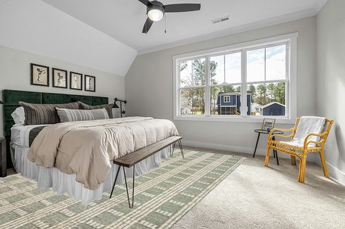Loloi Angela Rose x Colton Ivory/Sage 10'-0" x 14'-0" Area Rug in Grey Traditional Bedroom with King Bed