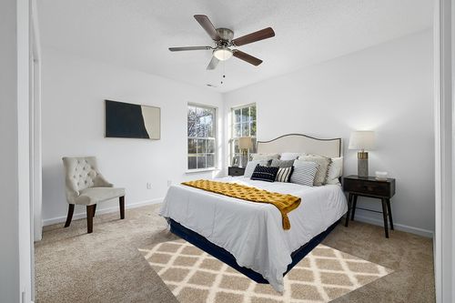 Skyleen Geometric Beige/Ivory Area Rug Ebern Designs Rug Size: Square 6' in White and Yellow Modern Bedroom