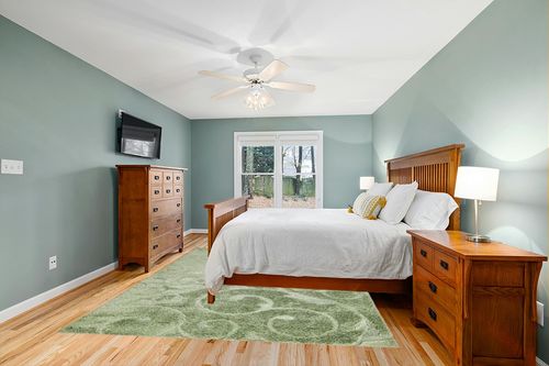 Unique Loom Floral Shag Collection Area Rug-Carved, 8 ft x 10 ft, Green in Teal and Orange Wood Bedroom